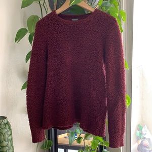 extremely soft Earthbound maroon sweater